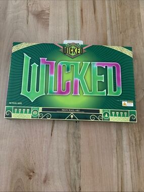 Wicked Neon Wall Art Sign - Green and Pink - Wicked